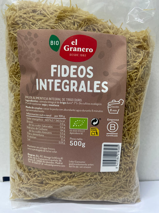 Fideos integrales