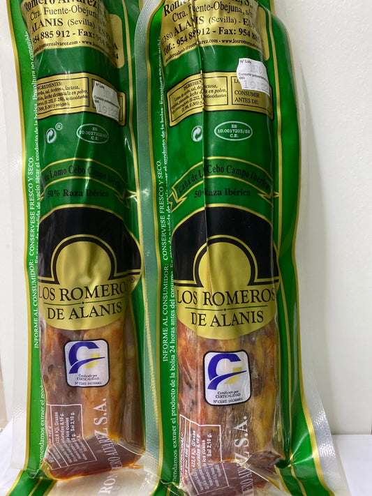 Caña de lomo cebo campo ibérico 50% raza ibérica