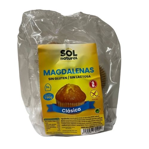 Magdalenas sin gluten y sin lactosa- Sol