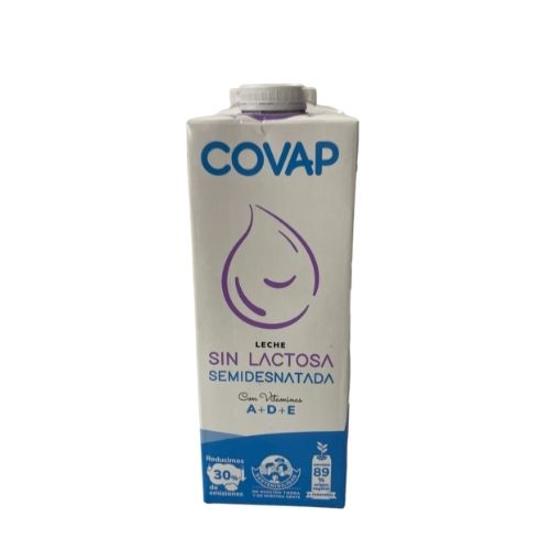 Leche Sin Lactosa Entera y Semi- Covap